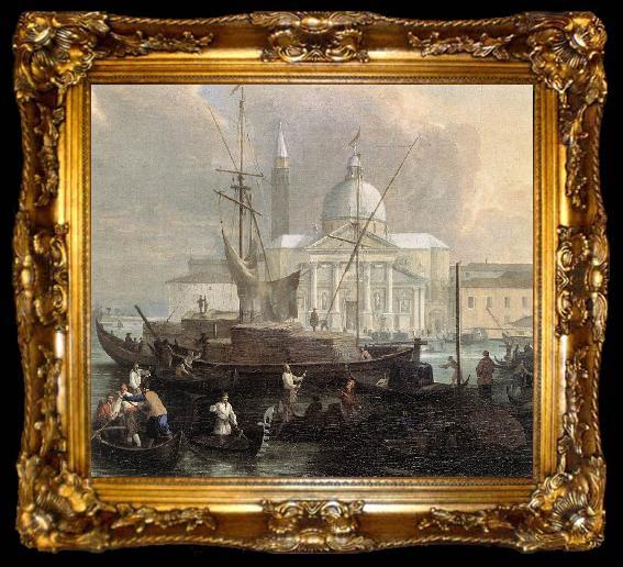 framed  CARLEVARIS, Luca The Sea Custom House with San Giorgio Maggiore (detail) fg, ta009-2